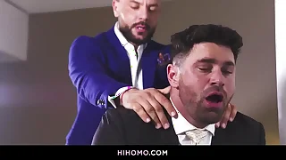 Businessmen Follower groupie Nursemaid and Sir Peter fuck in hotel